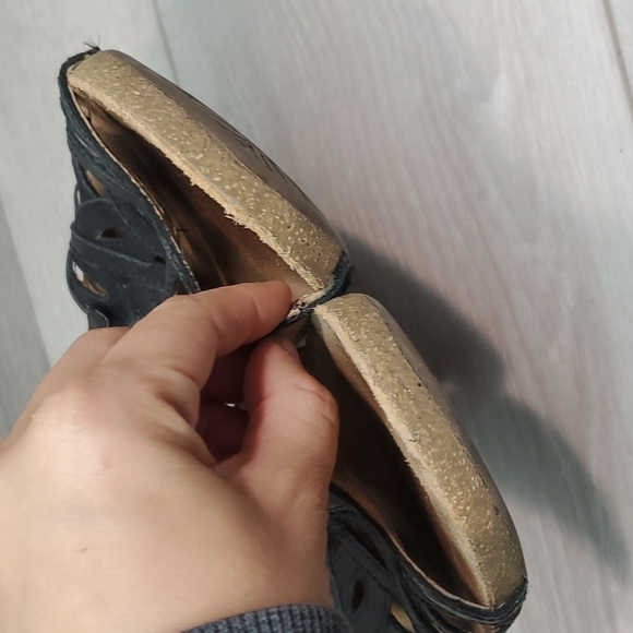 Josef Seibel Women Ruth 03 Comfort Leather Strap Sandals Heels shoes sz 9 - Picture 5 of 13